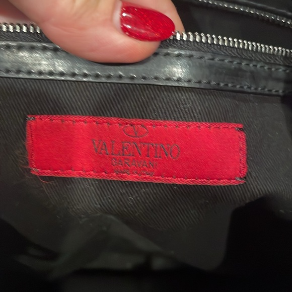 Valentino Garavani Black Floral Tote Bag - Picture 9 of 11